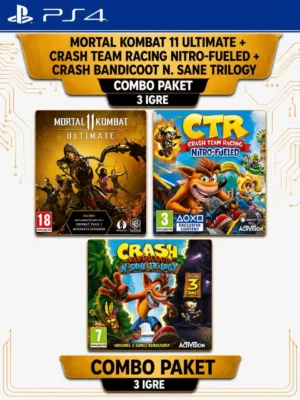 Kupi MK11 Ultimate Crash Team Racing Nitro Fueled i Crash N Sane Trilogy PS4 paket igara po najpovoljnijoj ceni u Srbiji